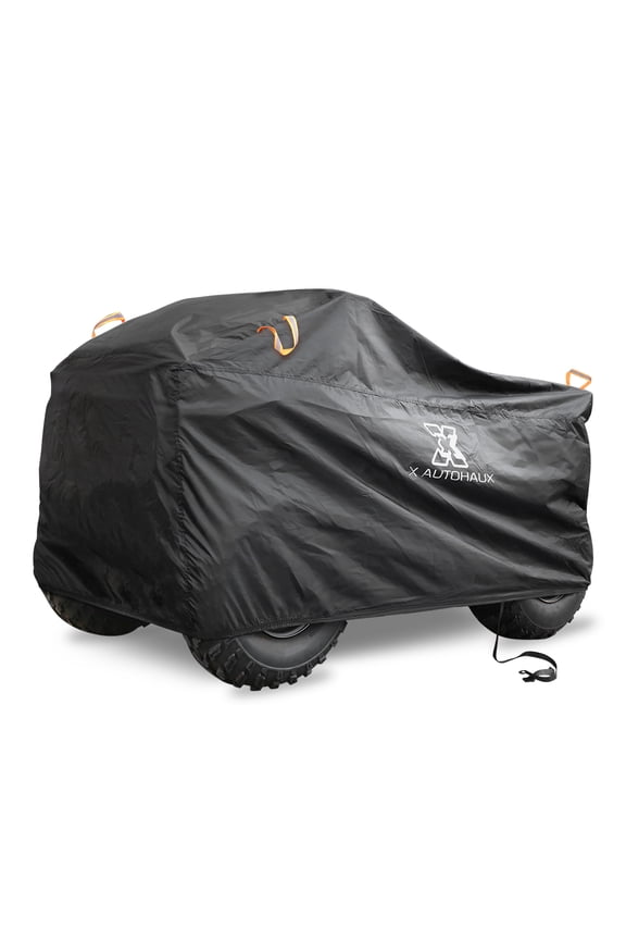Quad ATV Cover 190T Polyester Waterproof Outdoor for Polaris for Honda for Yamaha for Can-Am for Suzuki Black L 200*95*106cm