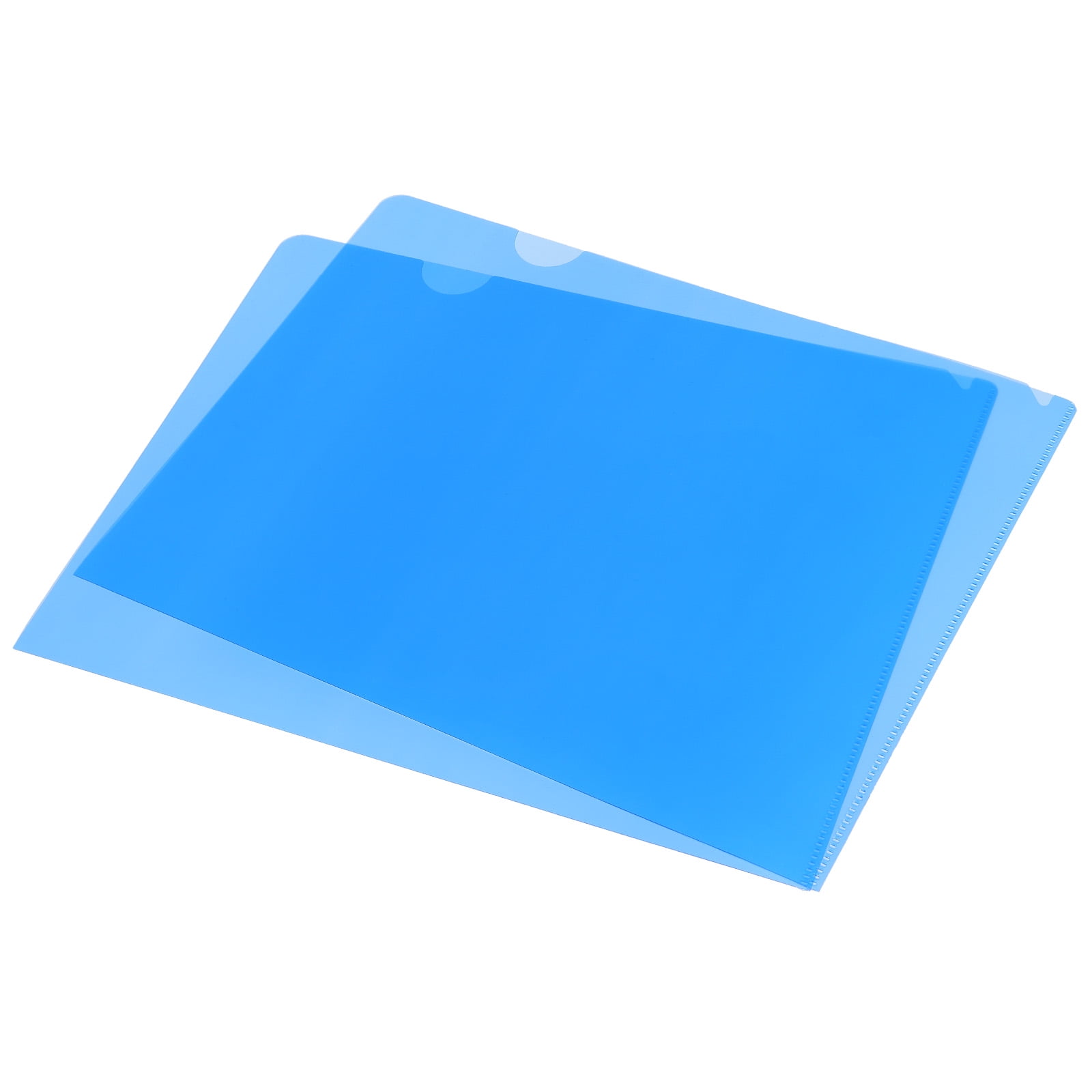 Unique Bargains L Type Folders File Project Pocket Paper Document Jacket Sleeve for Office Blue