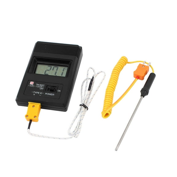 Unique Bargains LCD Display Type K Digital Thermometer TM-902C + 2 Thermocouple Probe