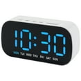 thumbnail image 1 of Unique Bargains LED Alarm Clock Black Housing and Blue Light 5.1"L x 1.4"W x 2.4"H, 1 of 5