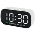 thumbnail image 1 of Unique Bargains LED Alarm Clock Black Housing and White Light 5.1"L x 1.4"W x 2.4"H, 1 of 5