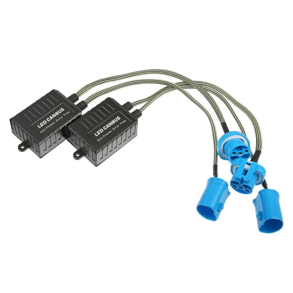 Unique Bargains LED Car Headlight Canbus Decoder C20 9007 9004 Error Free Warning Resistors Decoder Replace (Set of 2)