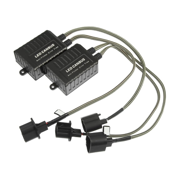 Unique Bargains LED Car Headlight Canbus Decoder C20 H13 9008 Error Free Warning Resistors Decoder Replace (Set of 2)