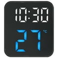 thumbnail image 1 of Unique Bargains LED Display Digital Alarm Clock Blue 3.9"L x 1.6"W x 4.3"H, 1 of 5