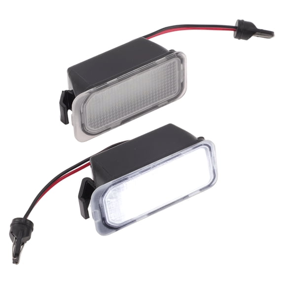 Unique Bargains LED License Plate Light for Ford C-MAX 2013-2018 for Ford Transit Connect 2014-2023 6000K White Light LED Tag Light ABS No.FO2875100 2 Pcs