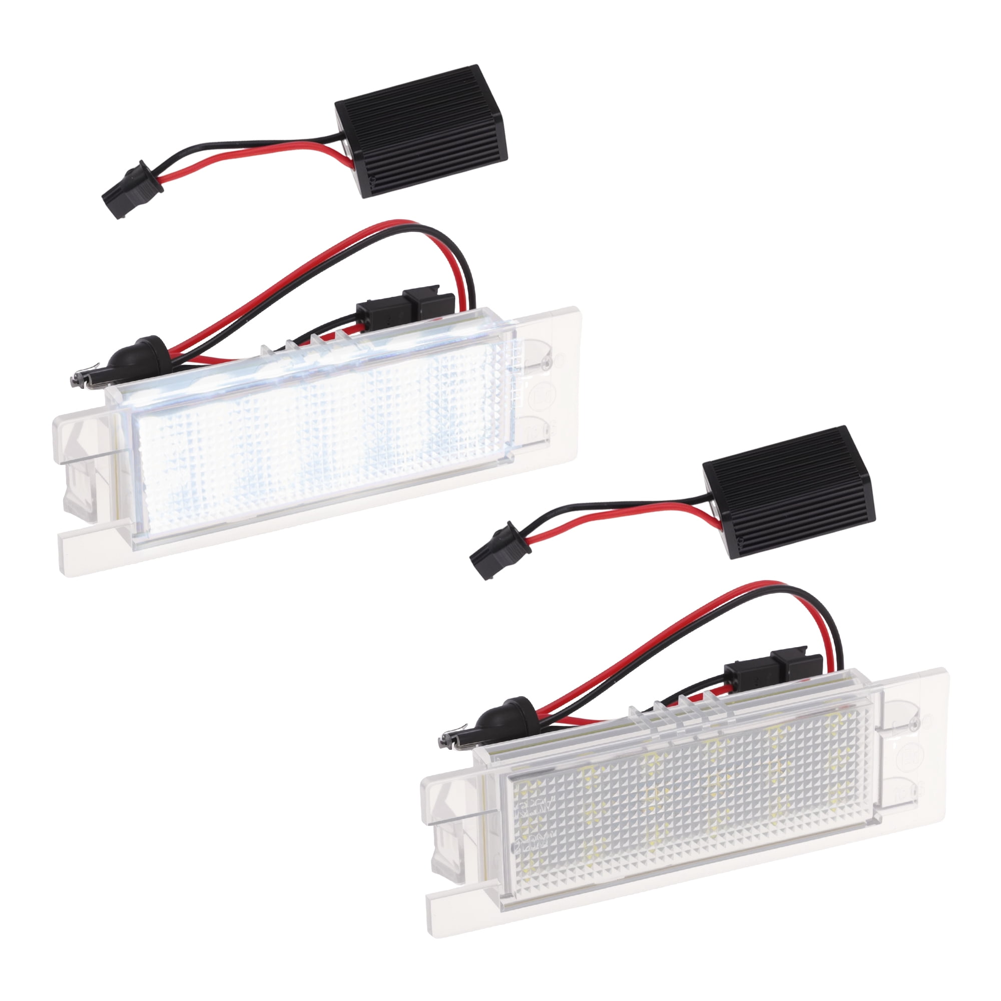 Unique Bargains LED License Plate Light for Opel Corsa C 2000-2006 for Opel Corsa D + OPC 2006-2011 White Light LED Tag Light Plastic No.6223506/9164143 1 Set