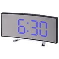 thumbnail image 1 of Unique Bargains LED Mirror Alarm Clock for Deep Sleepers Blue, 1 of 6