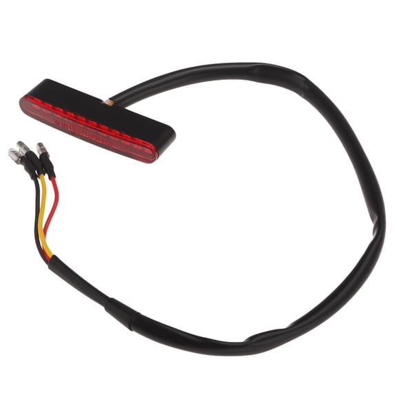 Unique Bargains LED Motorcycle Tail Light Brake Turn Signal Red Lamp Housing Waterproof 12V Fit Red 1 Pcs
