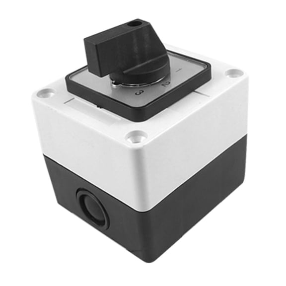 Unique Bargains LW28-20/2 Plastic 0-3 Position Changeover Cam Switch Station