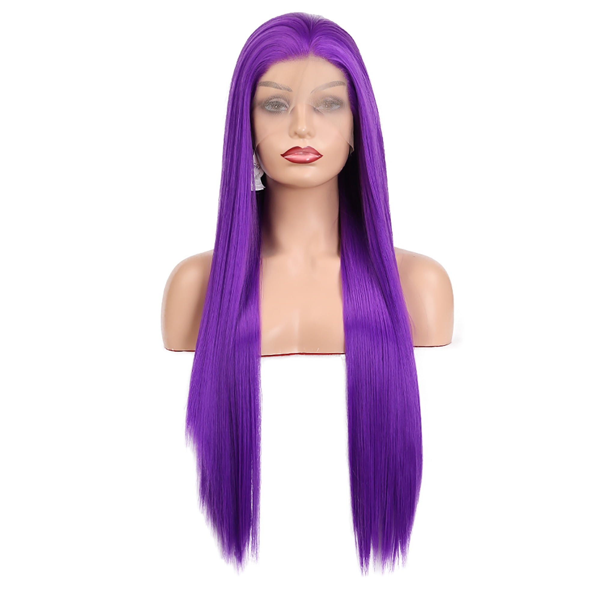 Bright purple wig deals