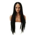 thumbnail image 1 of Unique Bargains Lace Front Wigs Long Straight Hair Black, 1 of 8