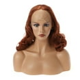 thumbnail image 1 of Unique Bargains Lace Front Wigs for Women 14" Brown Medium Long Body Wave  with Wig Cap, 1 of 8