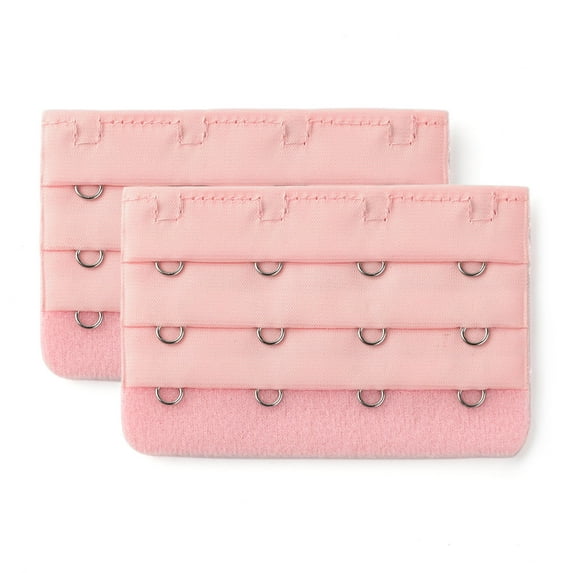 Unique Bargains Ladie's Bra Extender Strap Band Extension 3 Rows 4 Hooks