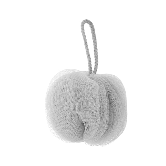 Unique Bargains Lanterns Bath Shower Loofah Sponge 1 Pc Gray