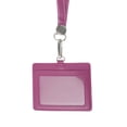thumbnail image 1 of Unique Bargains Lanyards for ID Badge Card Holder with Strap Durable for Work IDs Rose Red, 1 of 6