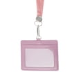 thumbnail image 1 of Unique Bargains Lanyards for ID Badges Card Holder with Strap Durable for Work IDs Pink, 1 of 6