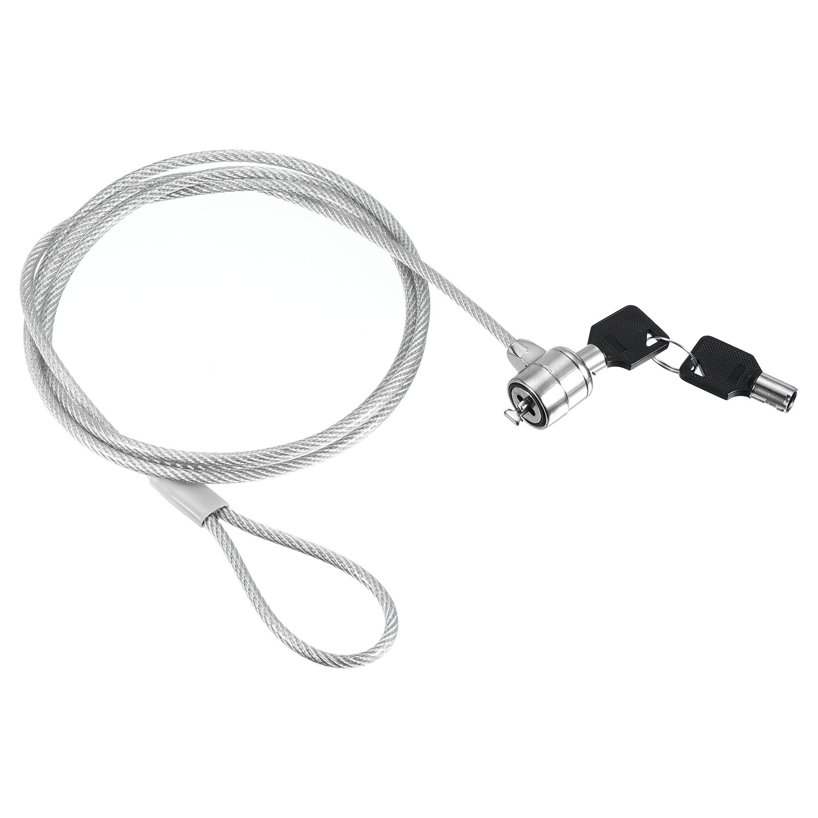 Unique Bargains Laptop Cable Lock 5 Ft Security Cable with Keys for ...