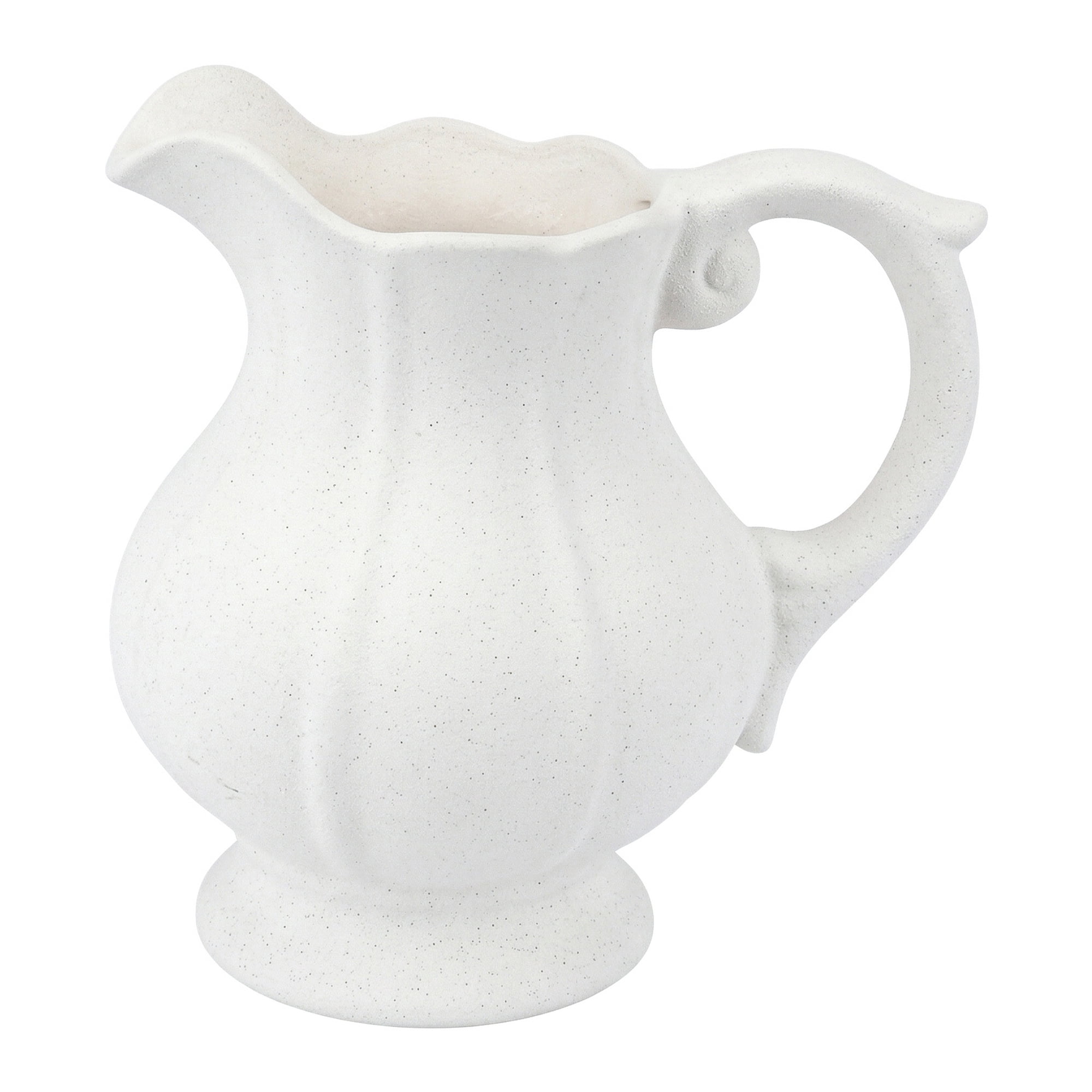 Unique Bargains Large Ceramic Square Geometric Flower Vase White 6.9"L x 6.9"W x 6.9"H