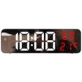 thumbnail image 1 of Unique Bargains Large Digital Clock Silent Non Ticking Modern Wall Clocks Red, 1 of 6