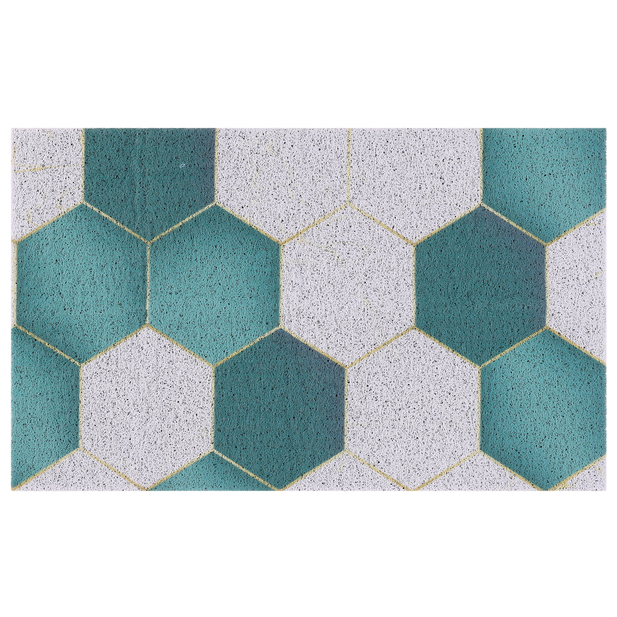 Unique Bargains Large Doormats Floor Mats Indoor Entrance Inside Rubber Washable Non-Slip White