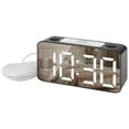 thumbnail image 1 of Unique Bargains Large LED Display Digital Alarm Clock Black 6.7"L x 2.0"W x 3.1"H, 1 of 6