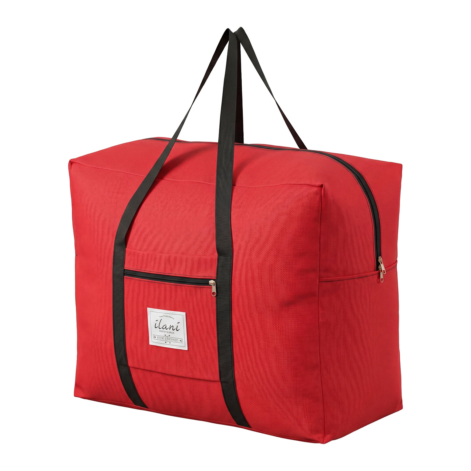 Unique Bargains Extra Large Oxford Travel Storage Bag for Organizing Red 20.1" x 16.1" x 10.2"
