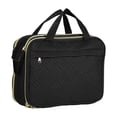 thumbnail image 1 of Unique Bargains Large Toiletry Bag Makeup Bag with Compartments Water-resistant Travel Bag Cosmetic Bag Black, 1 of 7