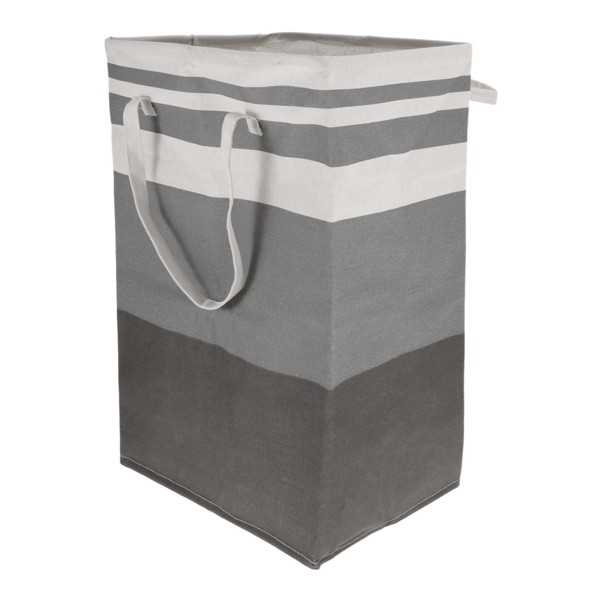 Unique Bargains Laundry Basket, Foldable Laundry Hamper with Handles Gray