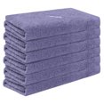 thumbnail image 1 of REGALWOVEN Lavender Cotton Pattern Washcloths Highly Absorbent Low Linting Face Towel Dark Purple 6, 1 of 7