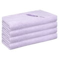 thumbnail image 1 of REGALWOVEN Lavender Cotton Pattern Washcloths Highly Absorbent Low Linting Face Towel Light Purple 4, 1 of 7