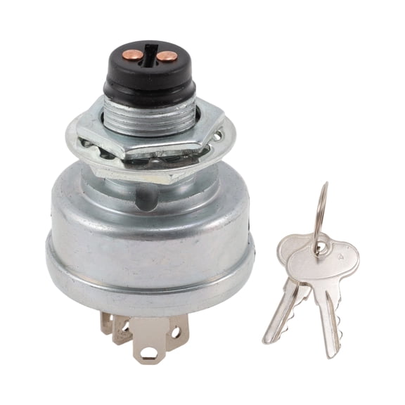 Unique Bargains Lawn Mower Ignition Switch TCA22740/AM101561/TCA15075 Ignition Starter Switch With Key for John Deere 717 727 737 997 Z225 Z235 1 Set