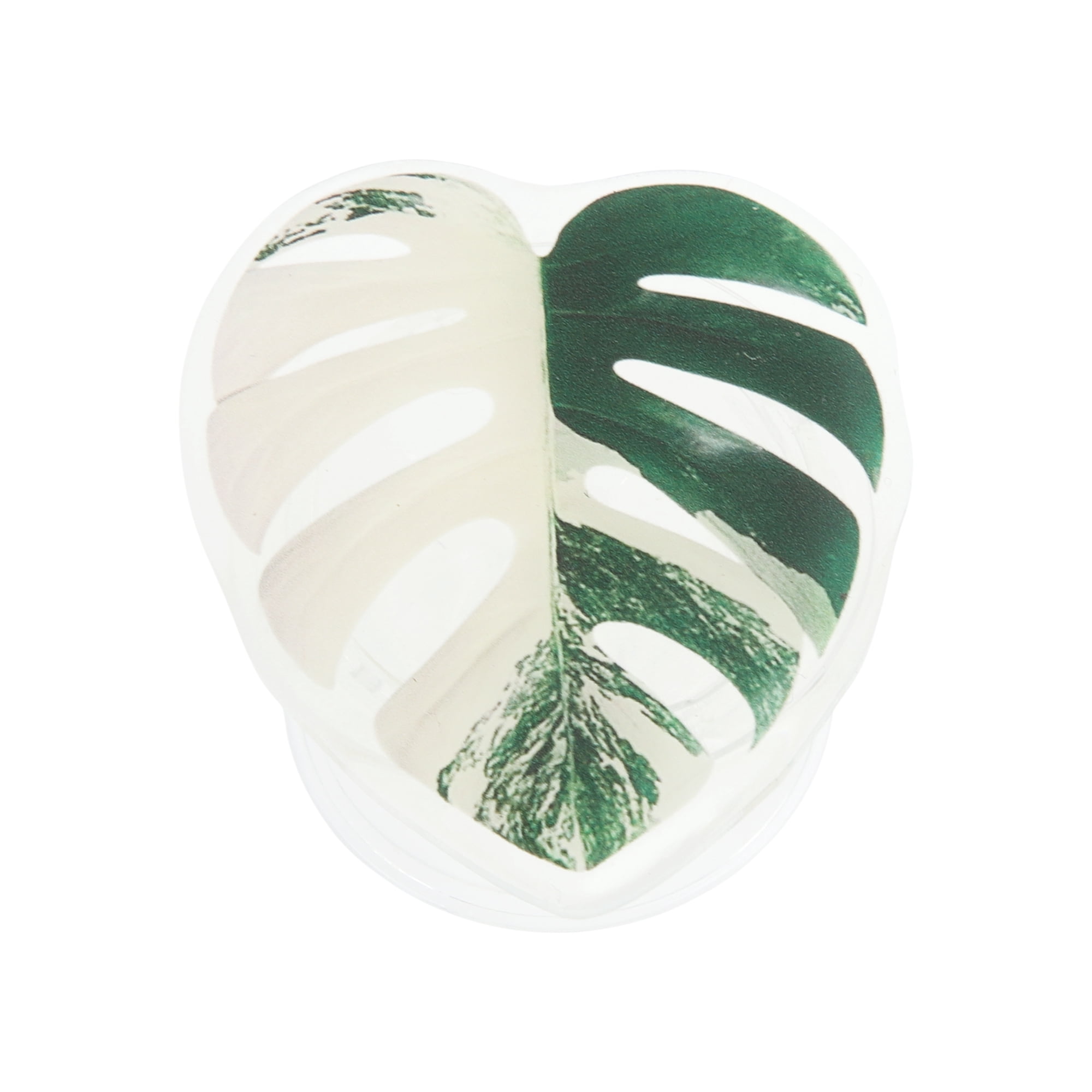 Unique Bargains Leaf Pattern Phone Grip with Strong Adhesive Backing Dark Green
