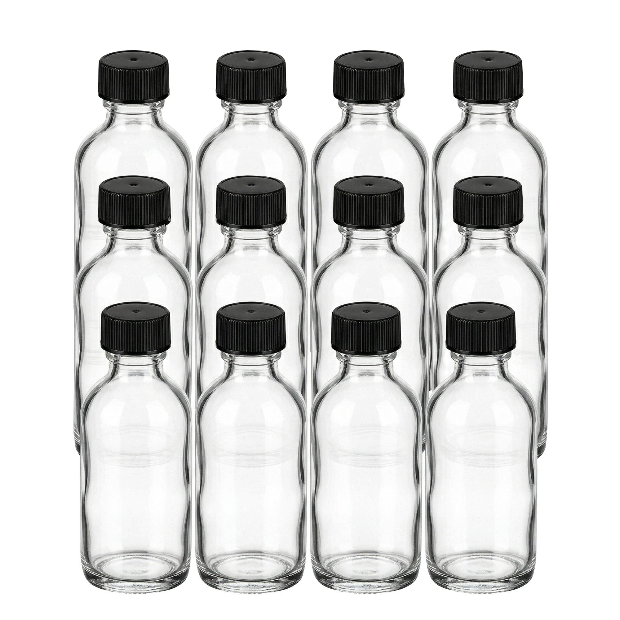 Unique Bargains Leakproof Liquor Glass Bottles With Screw Caps 12Pcs 1.5" x 1.5" x 3.8"