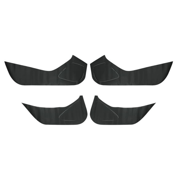 Unique Bargains Leather Car Door Anti Kick Pad Sticker for Toyota Corolla Cross 2022-2025 Door Scratch Protector Anti-Kick Panel Door Side Edge Guard Protector Black Carbon Fiber 1Set