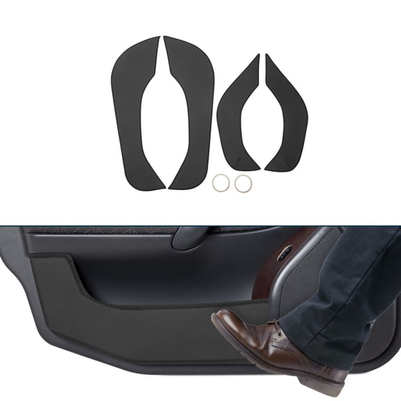 Unique Bargains Leather Car Door Anti Kick Pad Sticker for Hyundai IX35 Tucson 2018 Door Side Edge Guard Protector Interior Accessories Black 9 Set