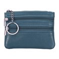 thumbnail image 1 of Unique Bargains Leather Change Purses Small Organizer Bags Navy Blue, 1 of 5