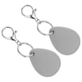 thumbnail image 1 of Unique Bargains Leather Key Fob, PU Leather Key Fobs with Key Rings Keychain Holder Gray, 1 of 6