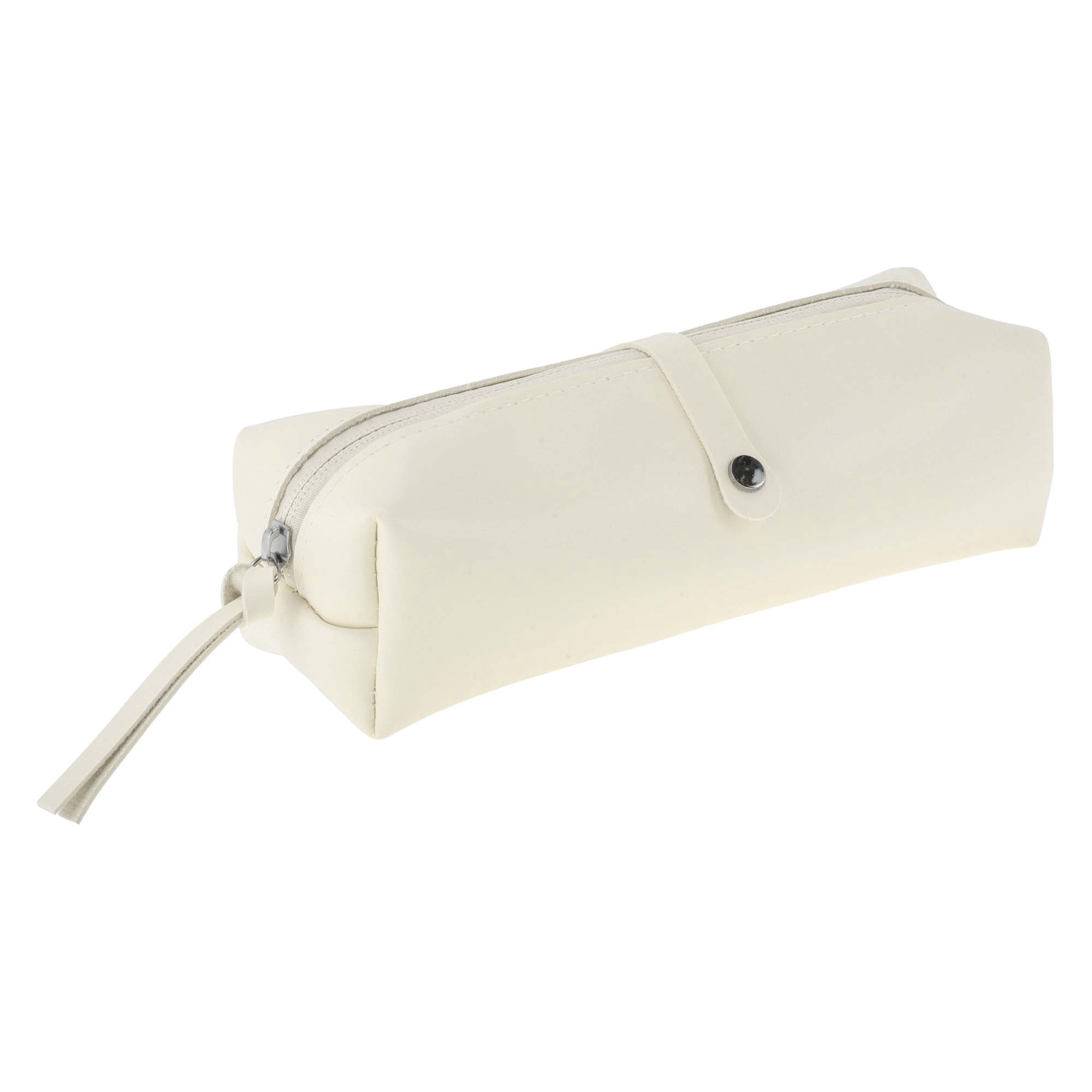 Unique Bargains Leather Style Aesthetic Pen Bag Organizer Beige