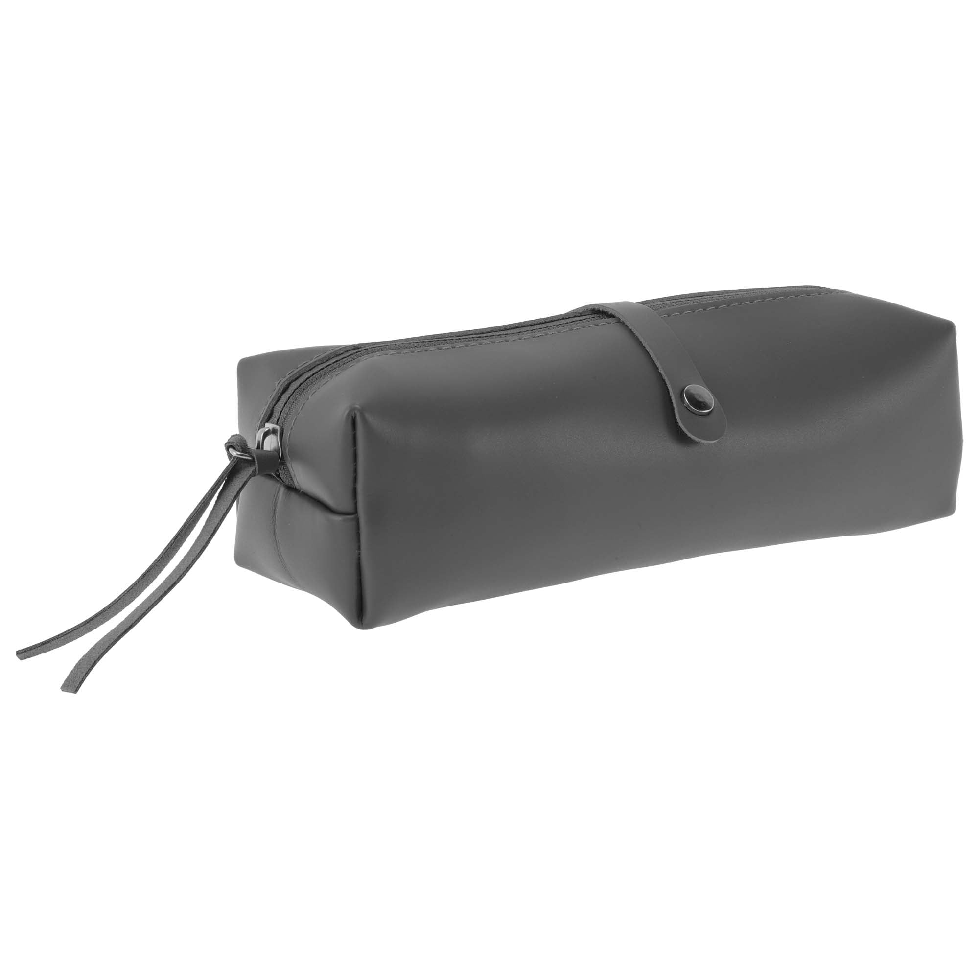 Unique Bargains Leather Style Aesthetic Pen Bag Organizer Gray