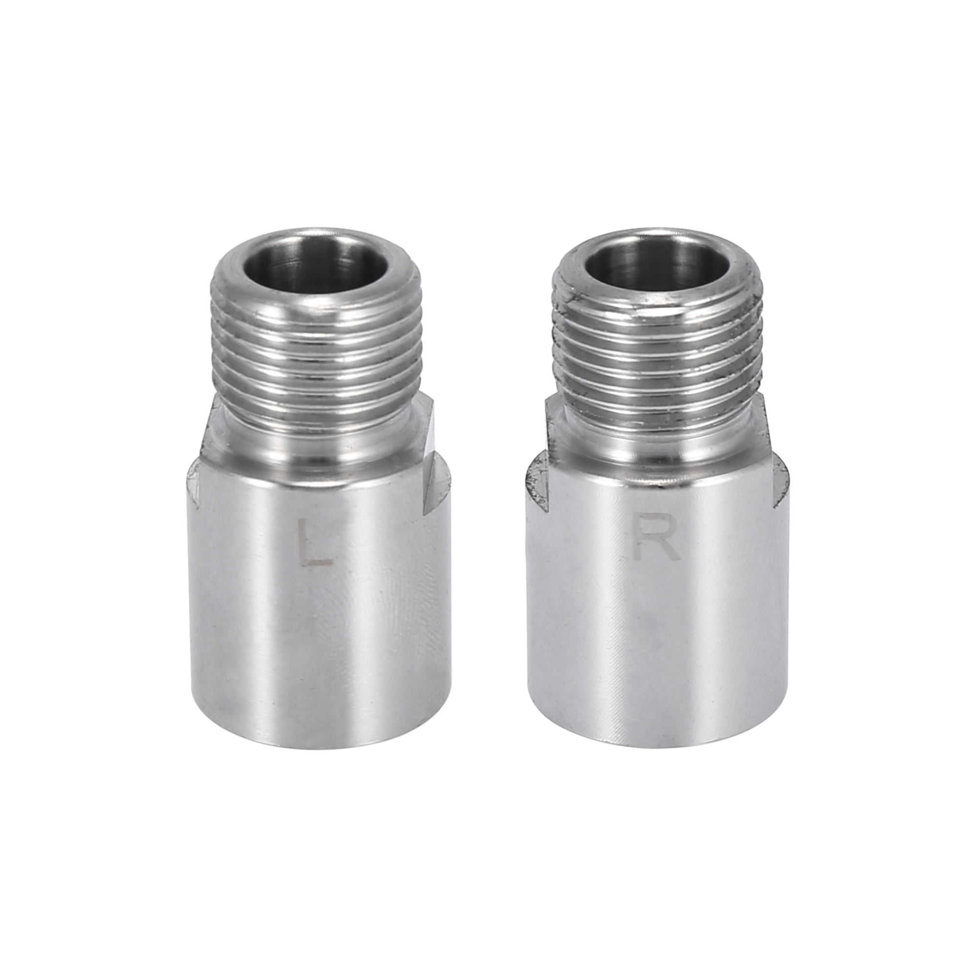 Unique Bargains Left Right Bicycle Pedal for 9/16 Inch Threaded Pedals Silver Tone