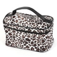 thumbnail image 1 of Unique Bargains Leopard Print Mirror Pockets Polyester Makeup Cosmetic Bag for Lady, 1 of 1