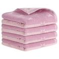 thumbnail image 1 of Unique Bargains Letter Patterns Soft Cotton Hand Towel for Bathroom Kitchen Purple 4-Piece, 1 of 5