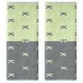 thumbnail image 1 of Unique Bargains Letter Patterns Soft Cotton Hand Towels for Bathroom Kitchen Green 2-Piece, 1 of 5