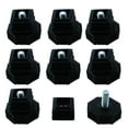 thumbnail image 1 of Unique Bargains Leveling Feet 25 x 25mm Square Inserts Furniture Adjustable Leveler 8 Sets, 1 of 7