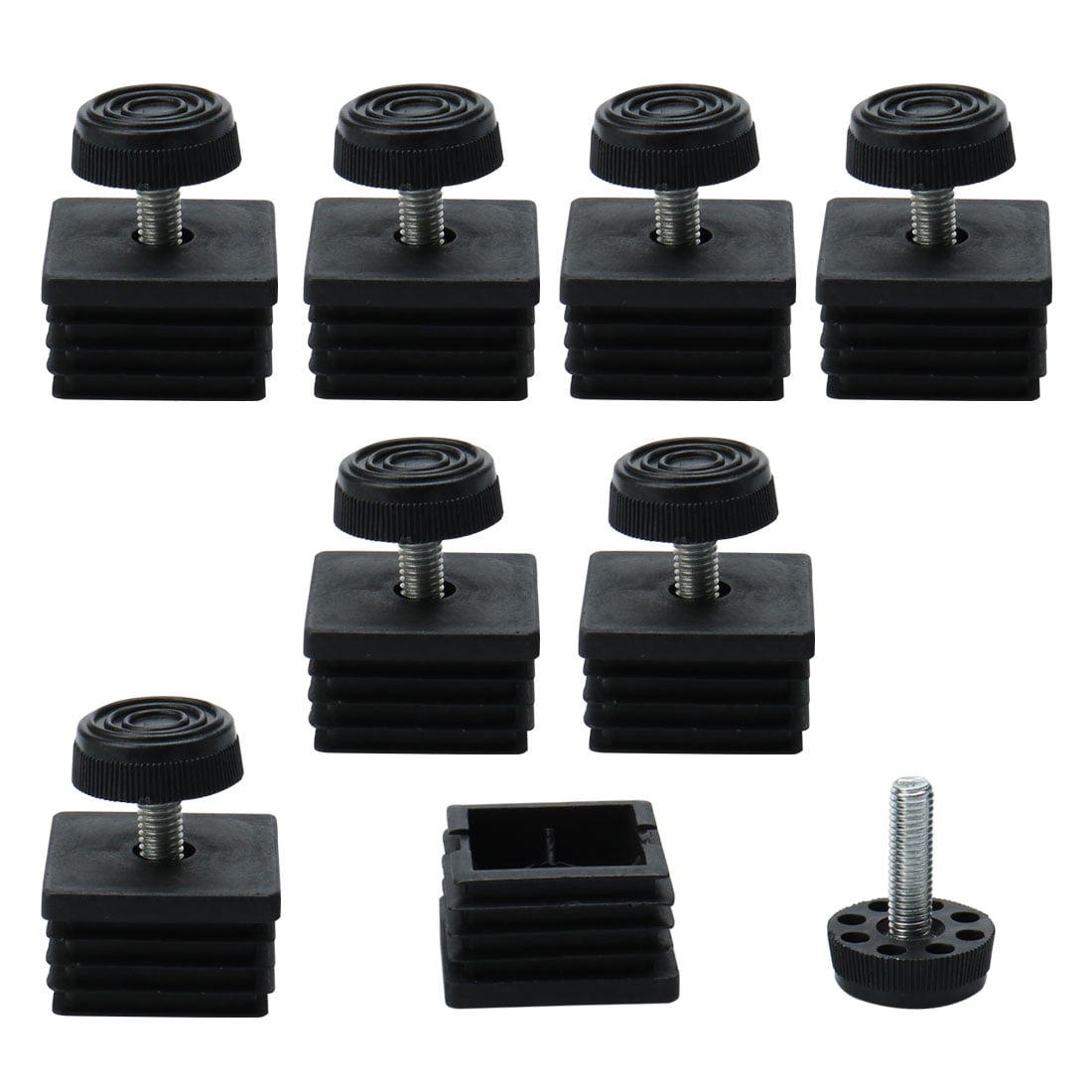 Unique Bargains Leveling Feet 40 x 40mm Square Insert Sofa Leg ...