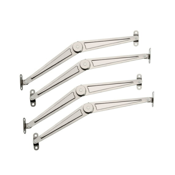 Unique Bargains Lid Support Hinge, 10 inch 1mm Thickness Lid Stay with Soft Close 2 Pair