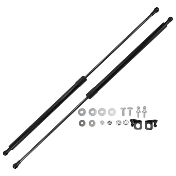 Unique Bargains Lift Supports Struts for Honda Civic 2016-2021 Front Hood Gas Spring Black with Mounting Bracket,Gasket 2 Set