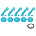 thumbnail image 1 of Unique Bargains Door Handle Cover for Jeep Wrangler JK JKU 2007-2018 Tailgate Handle Cover Recess Guard Set Exterior Decoration Trim ABS 1 Set Light Blue, 1 of 6