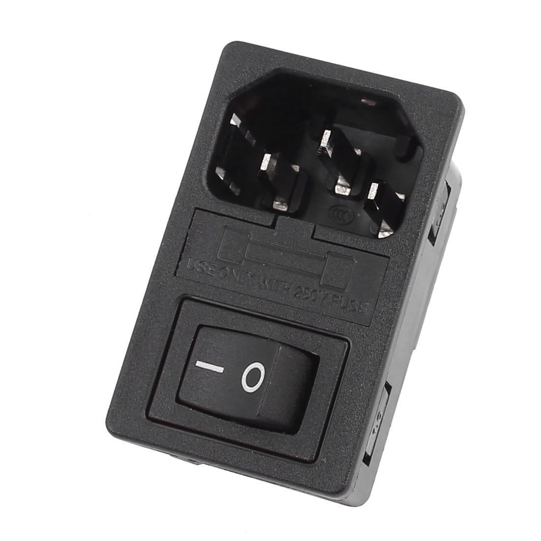 Unique Bargains Light Boat Rocker Switch IEC 320 C14 Inlet Power Socket ...
