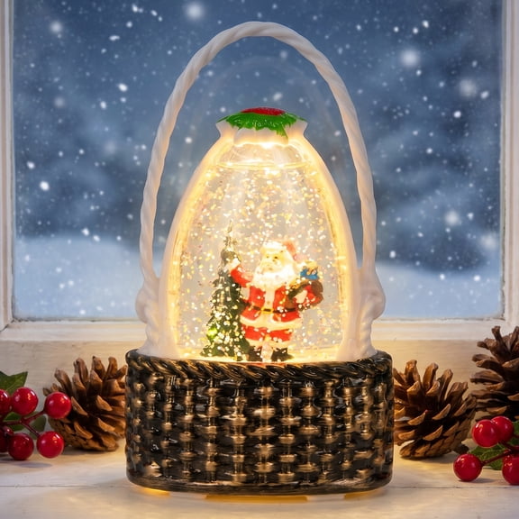 Unique Bargains Light Up Crystal Ball Shatterproof LED Glitter Sphere Orbs Brown Style A